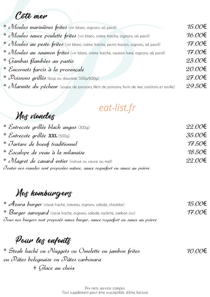 Azura Plage — carte page 4