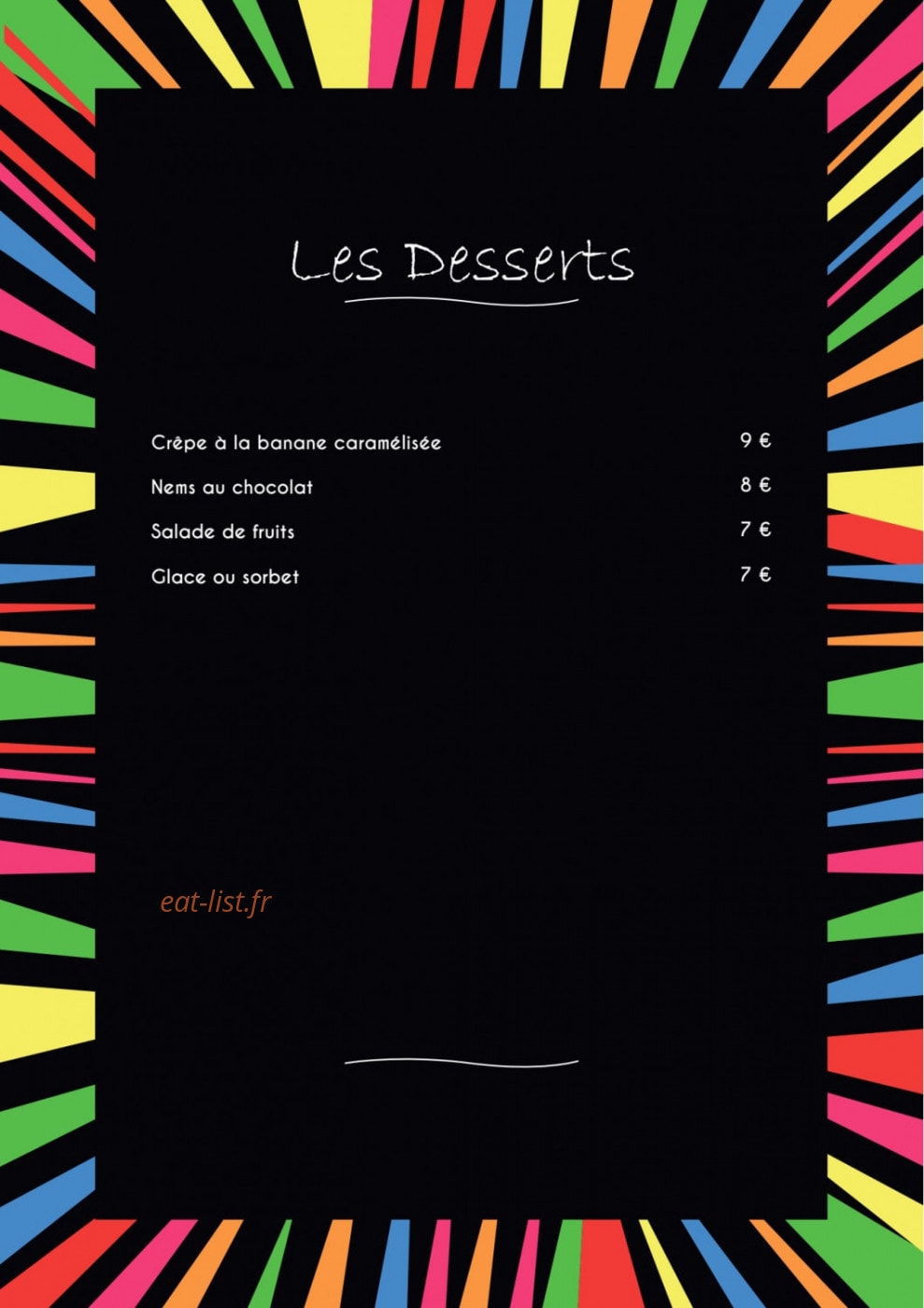 Cantine Bambou — carte page 4