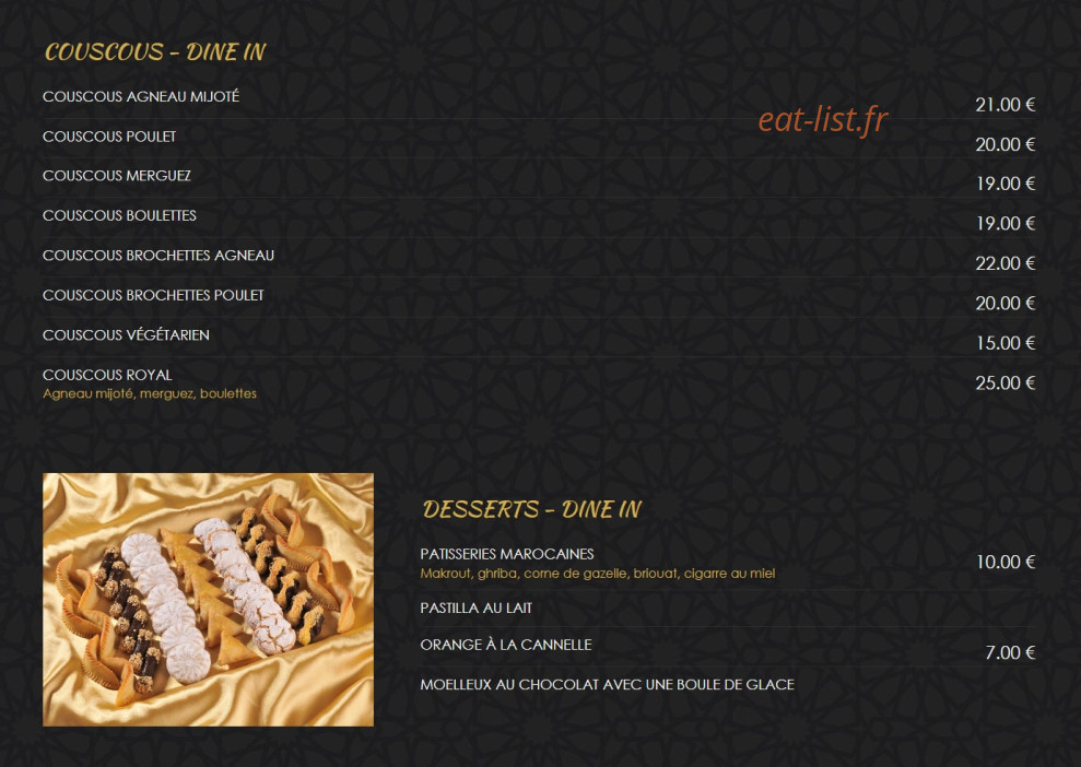 El Baraka — carte page 3