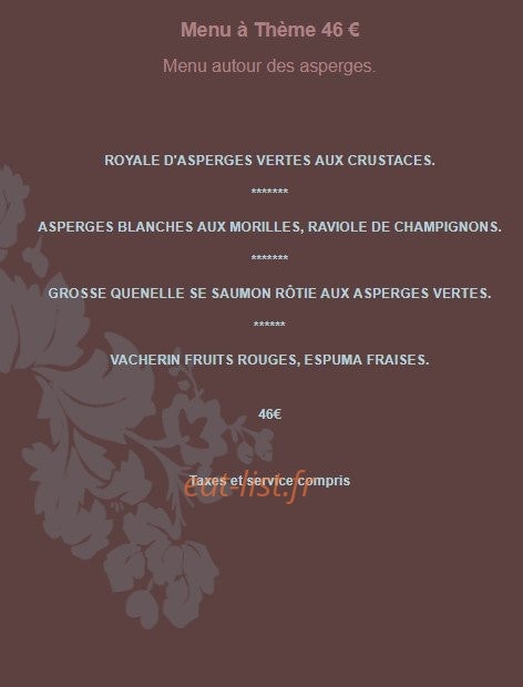 La Grange des Agapes — carte page 19