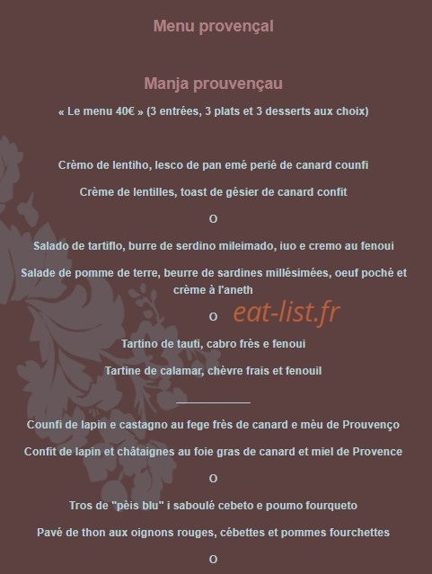 La Grange des Agapes — carte page 20