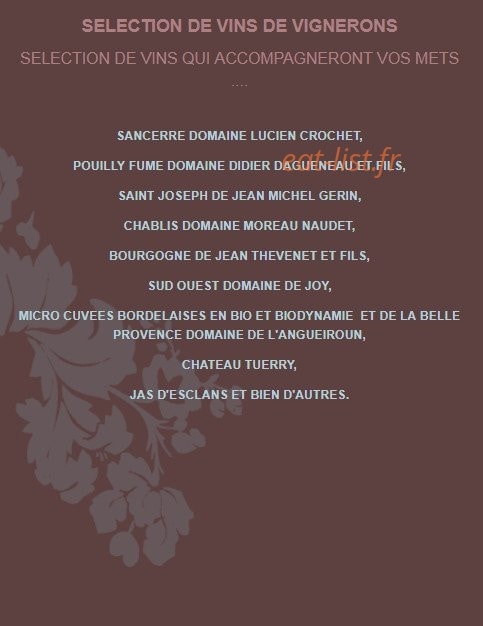 La Grange des Agapes — carte page 22