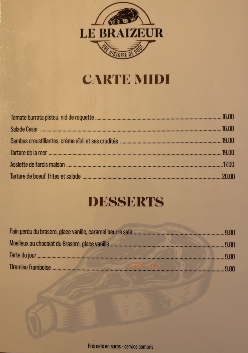Le Braizeur — carte page 1