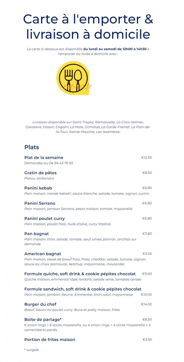Le Comptoir des Marines — carte page 5