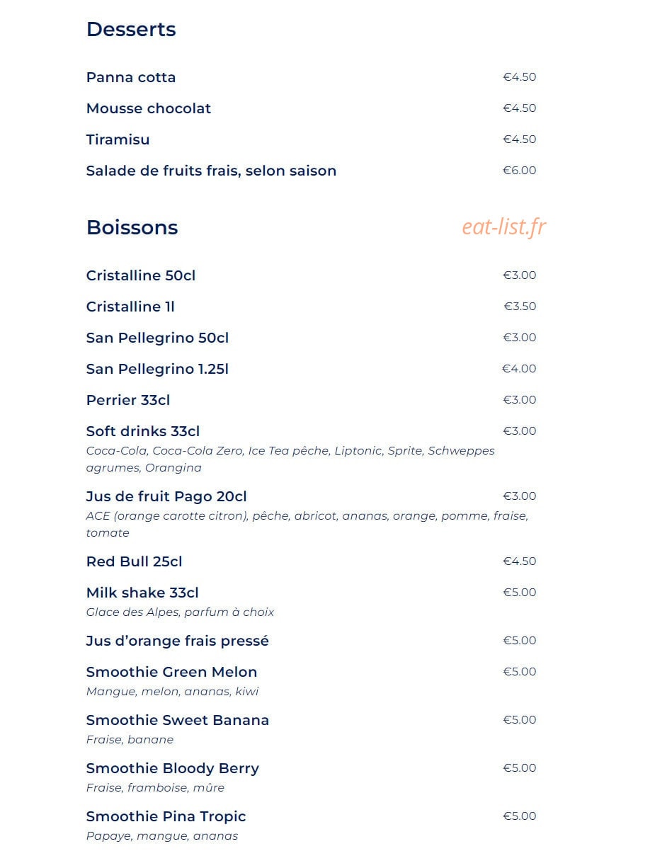 Le Comptoir des Marines — carte page 6