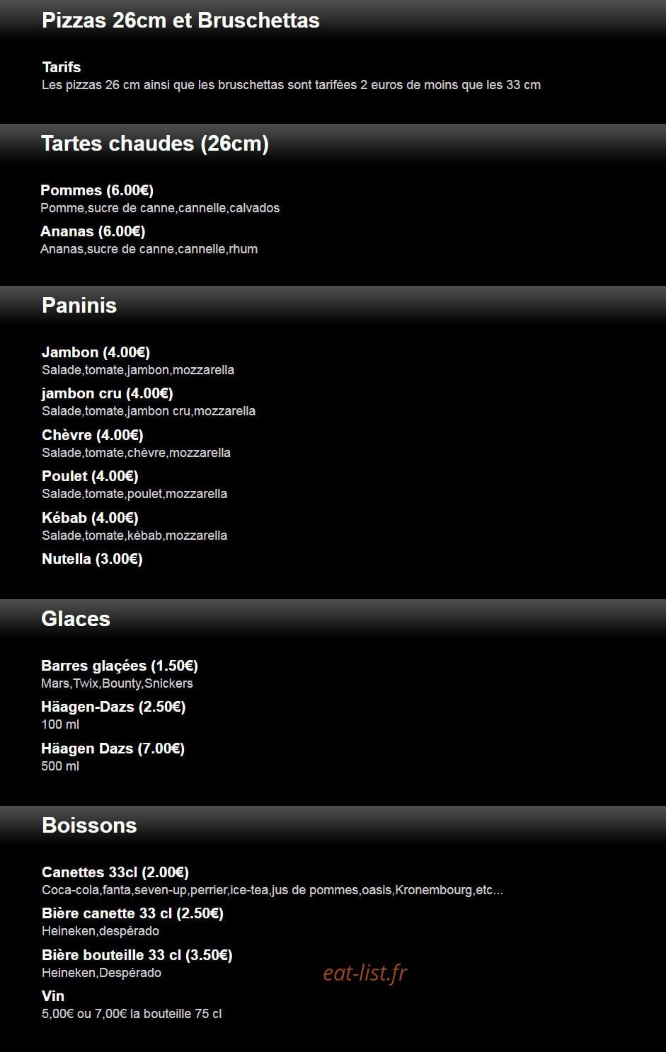 Pizza plus — carte page 2