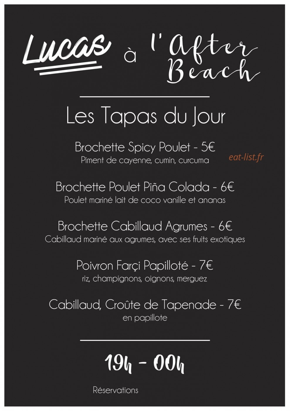 After Beach — carte page 2