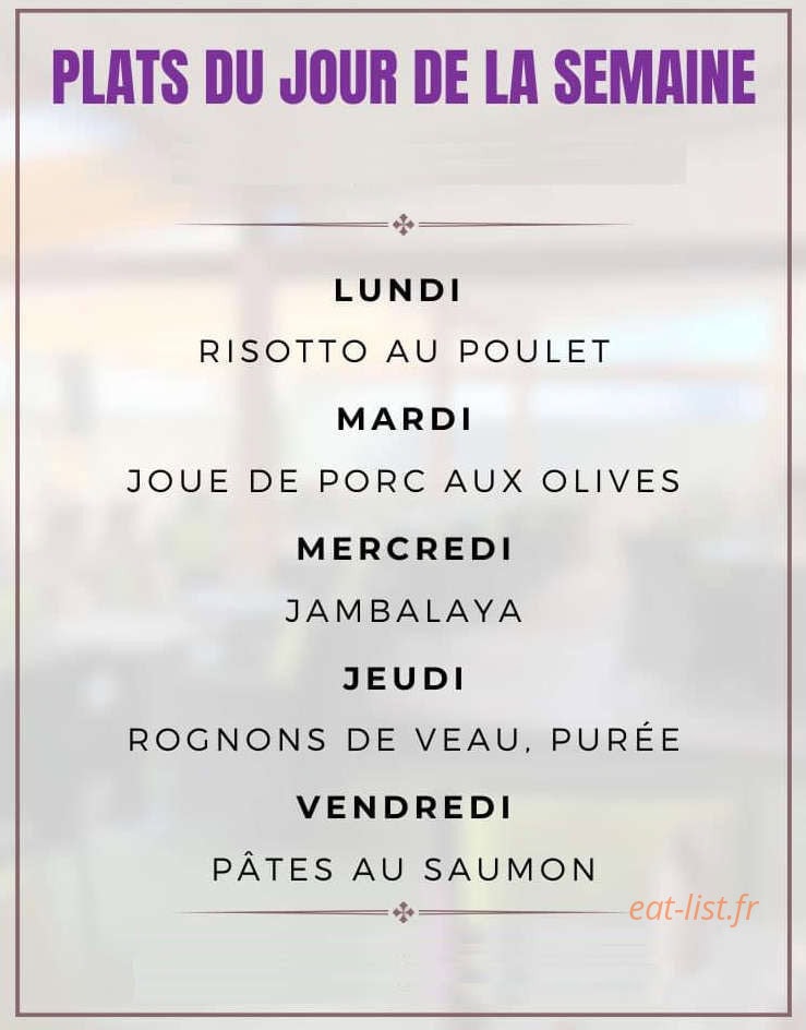 Chez Les Filles — carte page 1