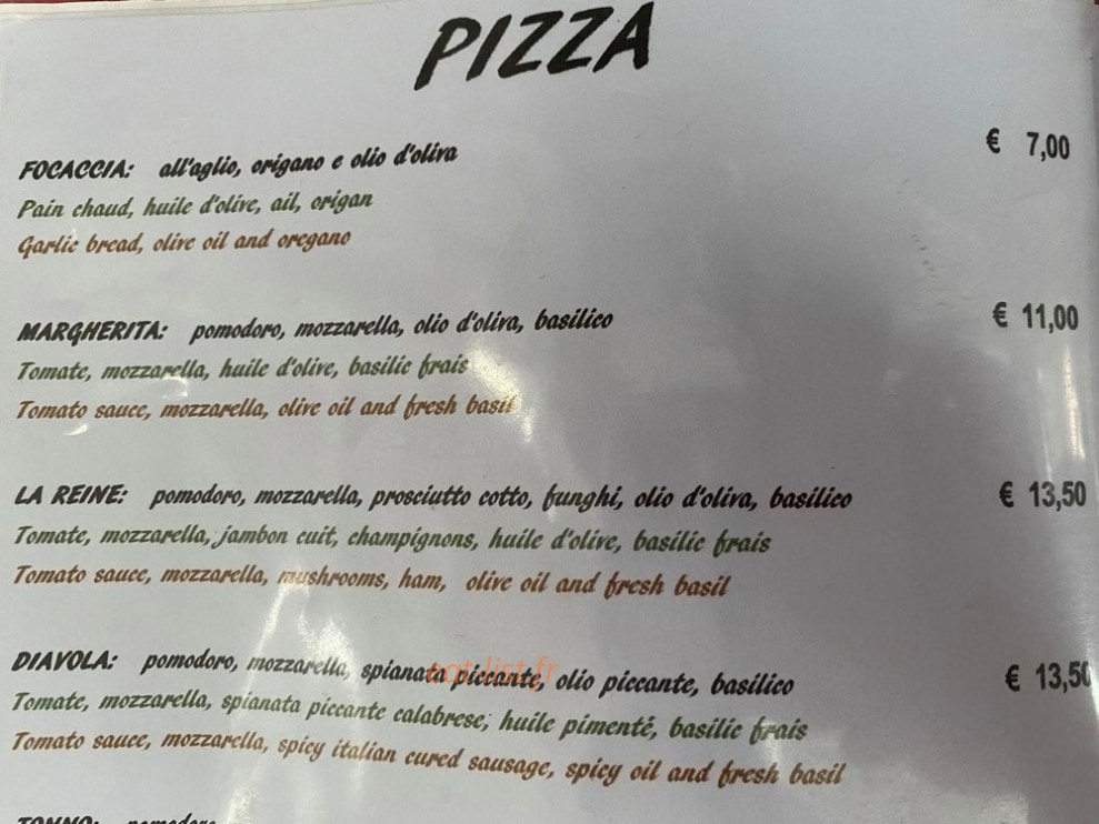 Don Peppe — carte page 1