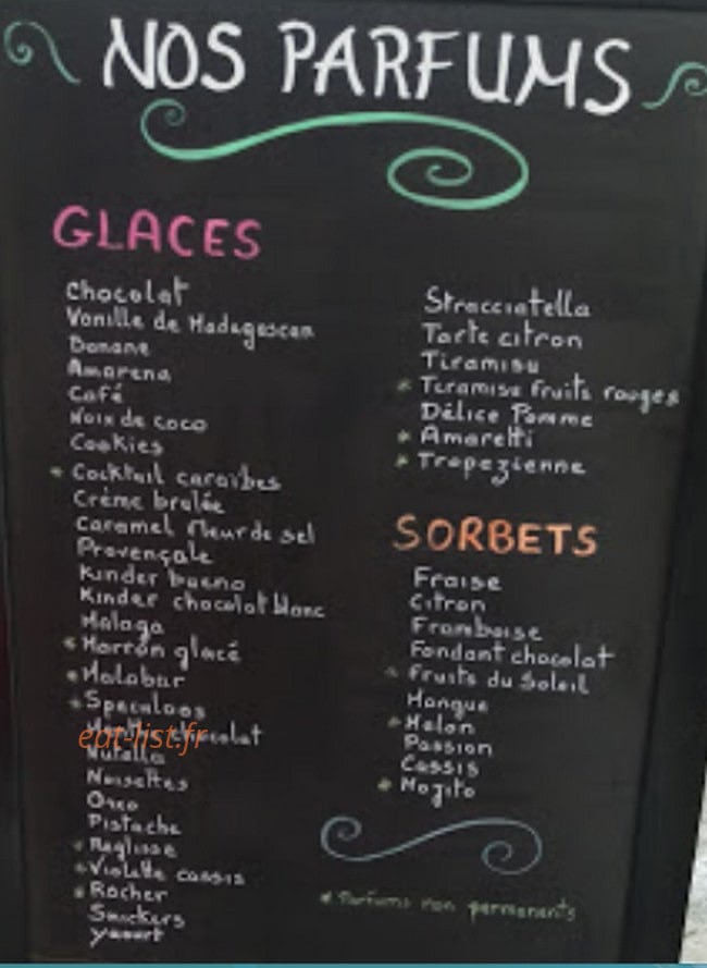 J'aime les glaces — carte page 2