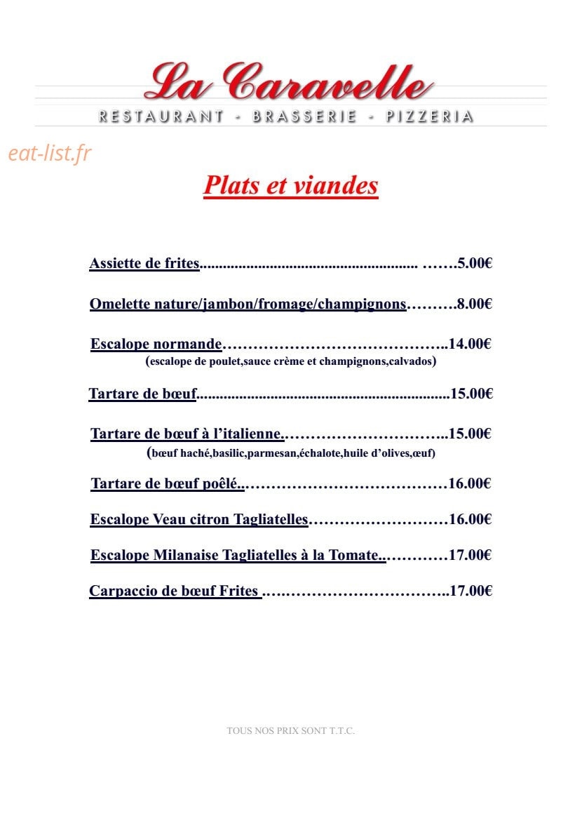 La caravelle — carte page 2