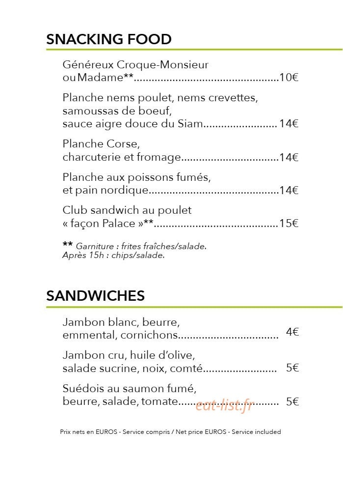 La Table des Oliviers — carte page 12