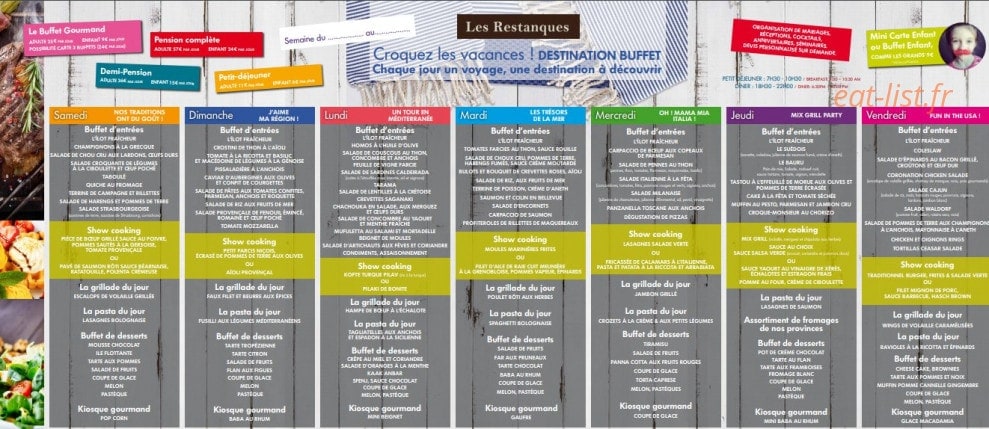 les Restanques — carte page 1
