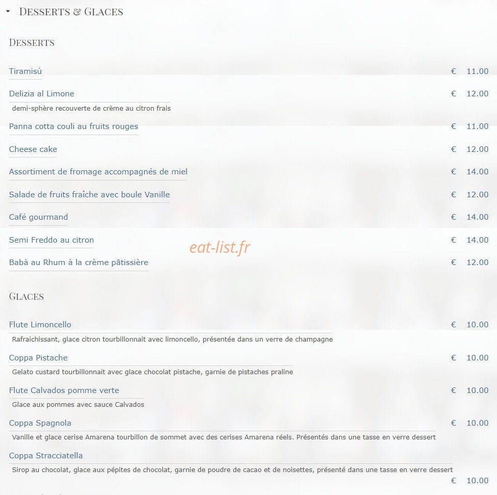 Pasta E Via — carte page 4