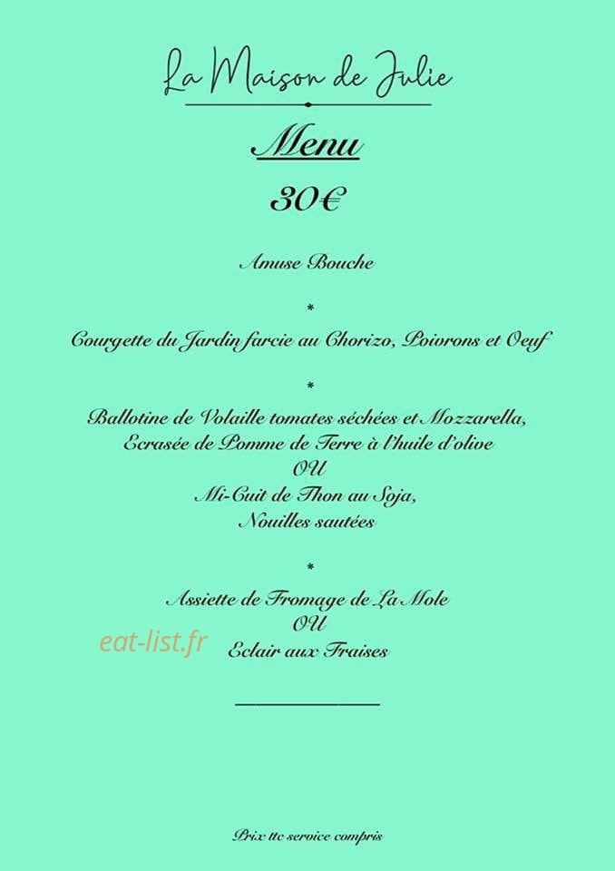 La Maison de Julie — carte page 1