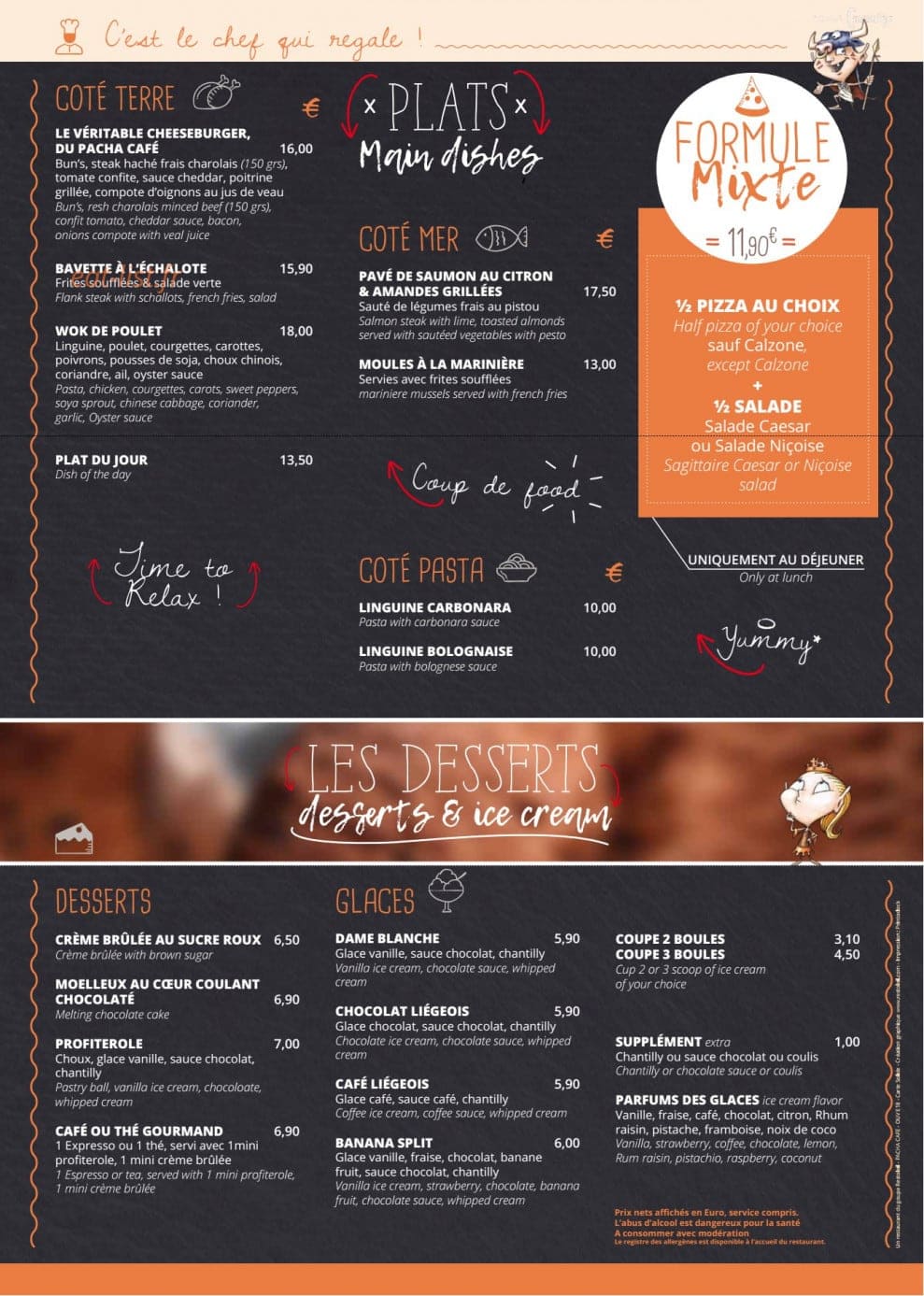 Le Pacha Café — carte page 2