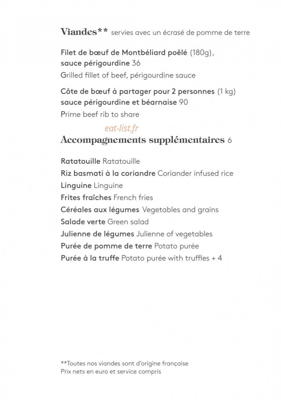 La Table Du Mareyeur — carte page 8