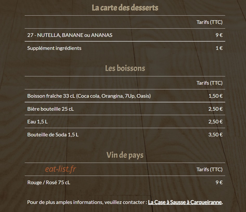 La Case à Sausse — carte page 4