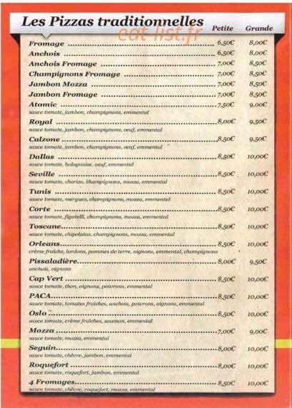 Pizza yellow — carte page 2