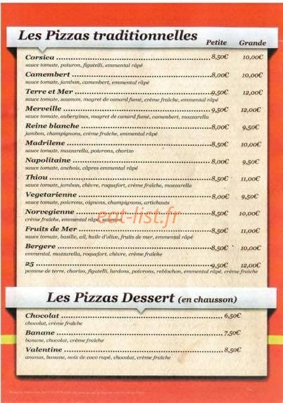 Pizza yellow — carte page 4