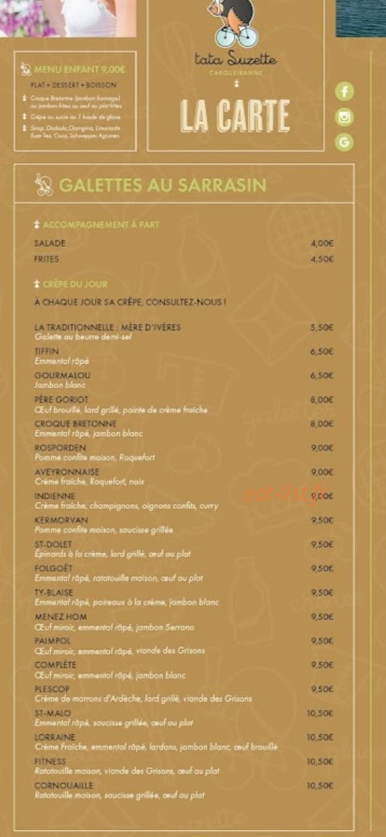 Tata Suzette — carte page 1
