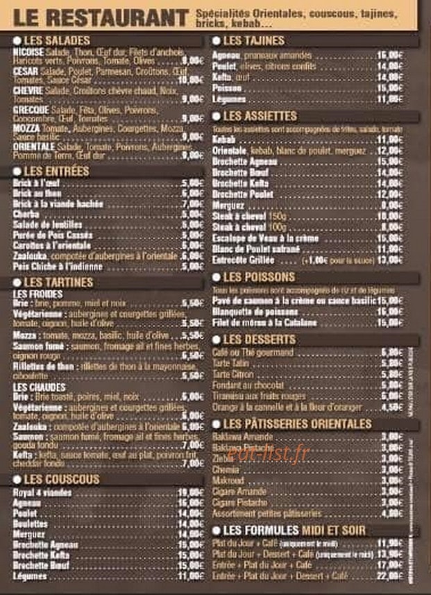 La Kasbaa chez Abdel — carte page 4