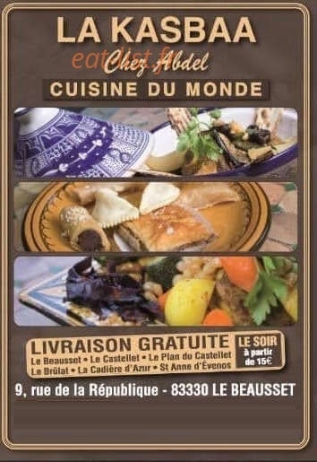 La Kasbaa chez Abdel — carte page 1