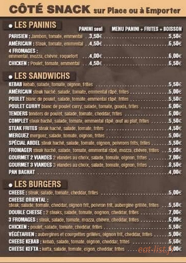 La Kasbaa chez Abdel — carte page 3