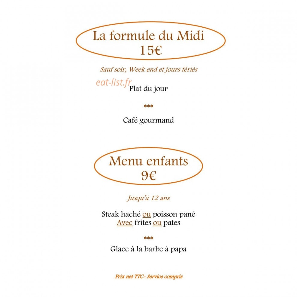 Le Relais de la Calèche — carte page 5