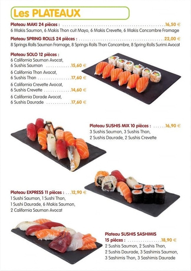 Sushi'Liv — carte page 5