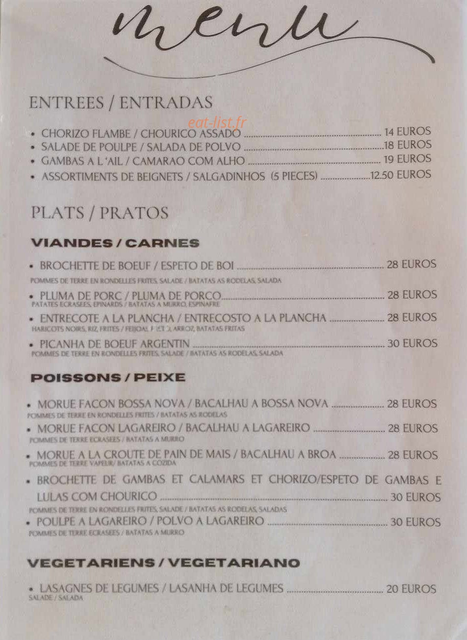 Bossa Nova — carte page 1