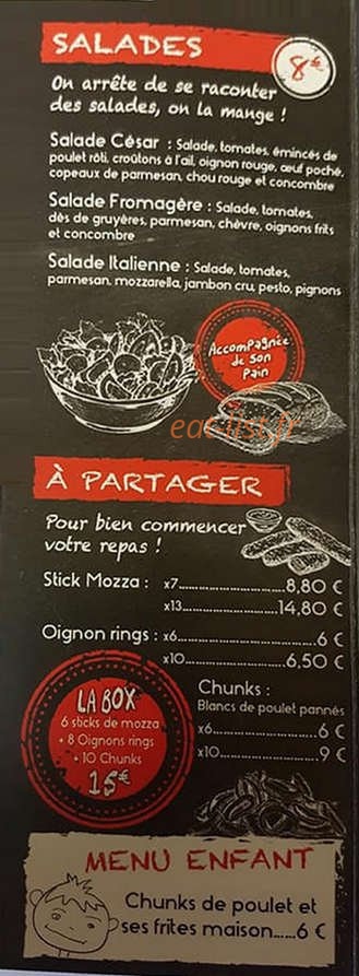 Le J'S Brasserie — carte page 1