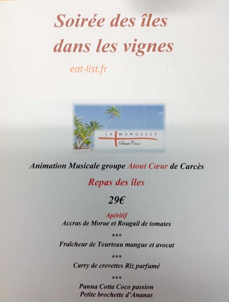 Le P'tit Bouchon — carte page 1