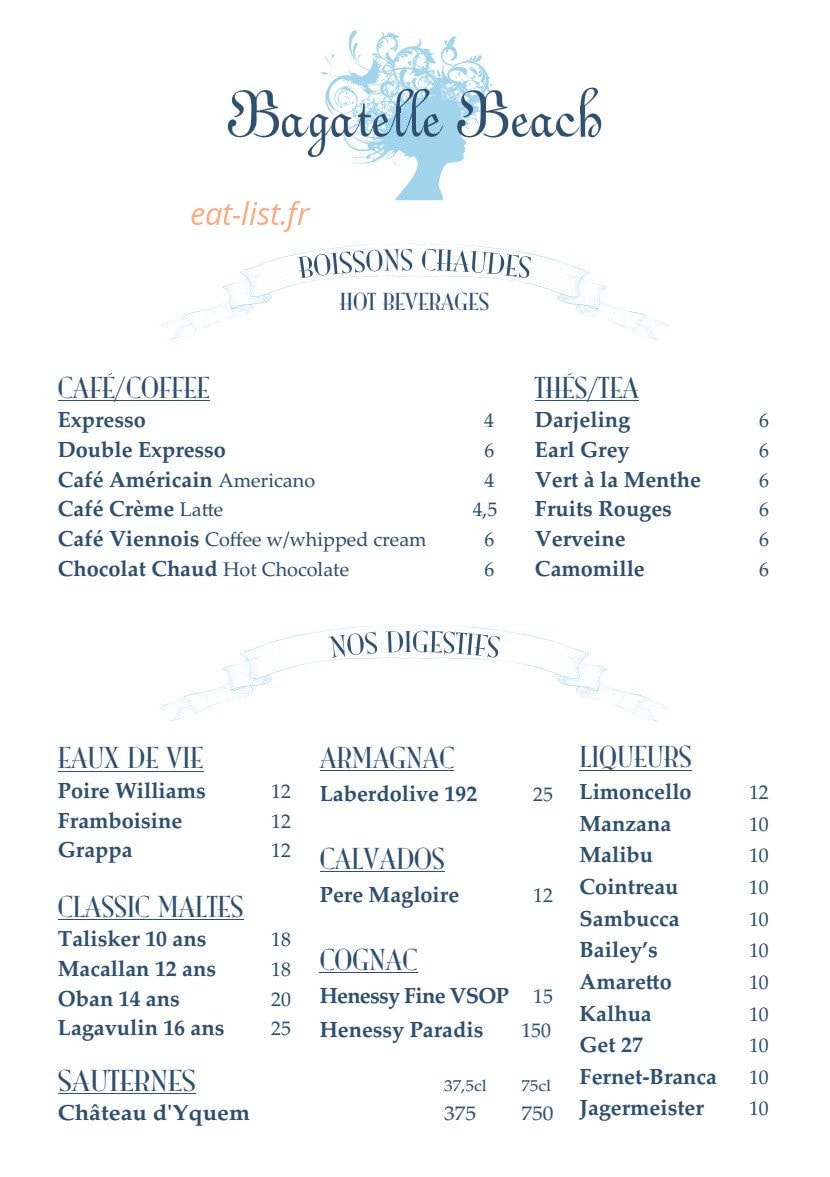 Bagatelle — carte page 6