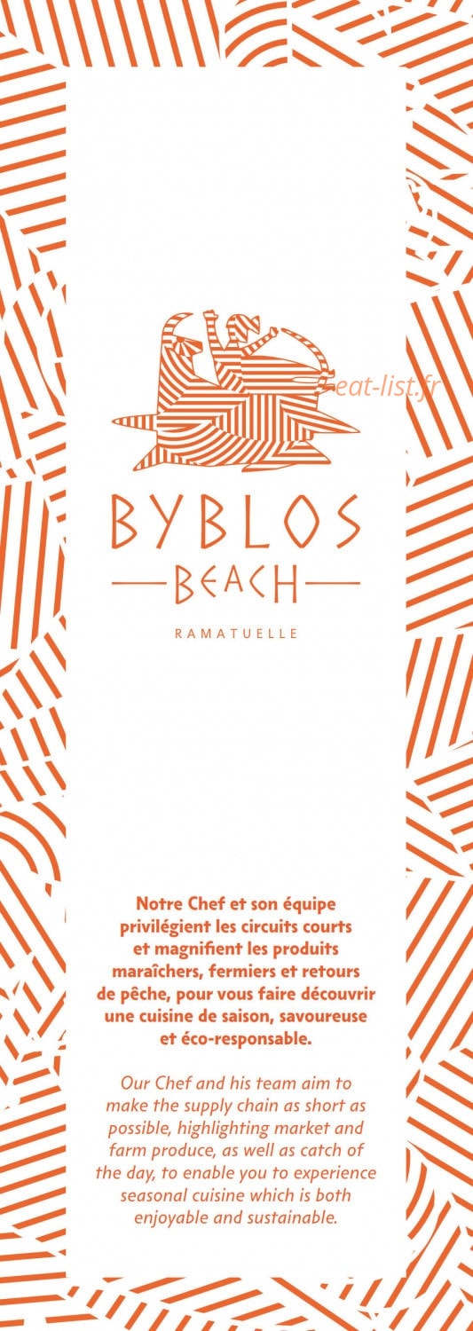 Byblos Beach — carte page 1
