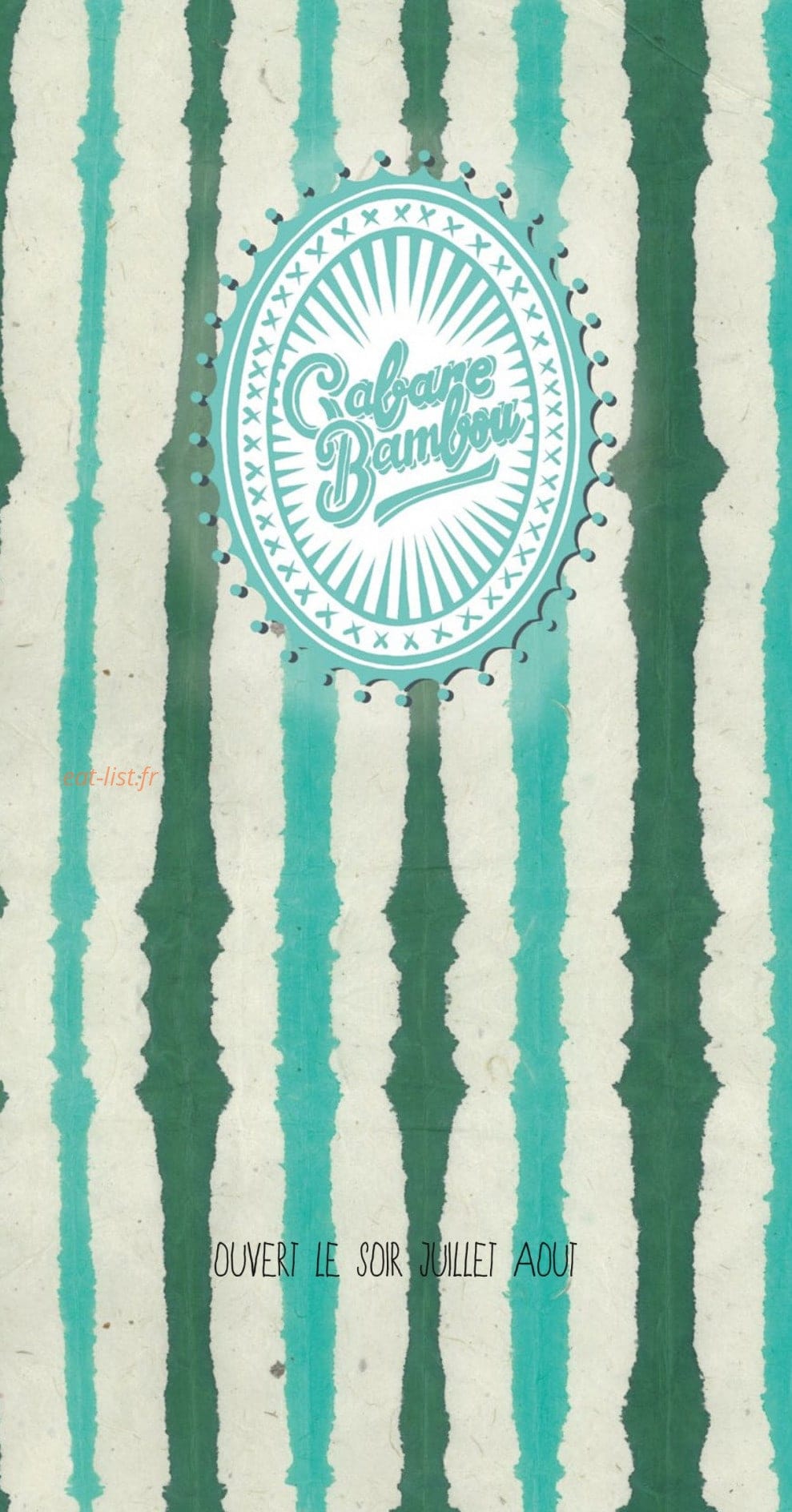 Cabane Bambou — carte page 1