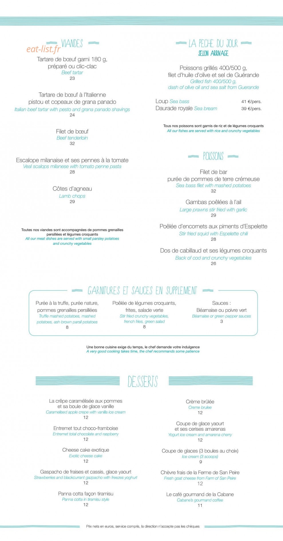 Cabane Bambou — carte page 3