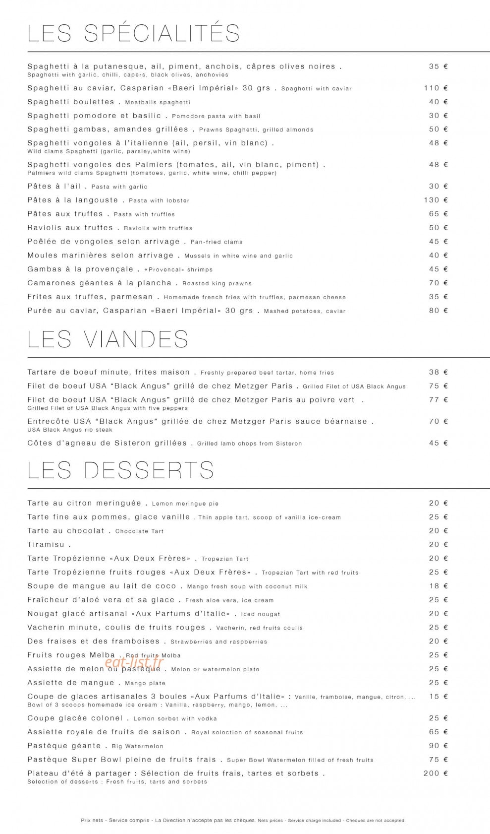 Club Les Palmiers — carte page 2