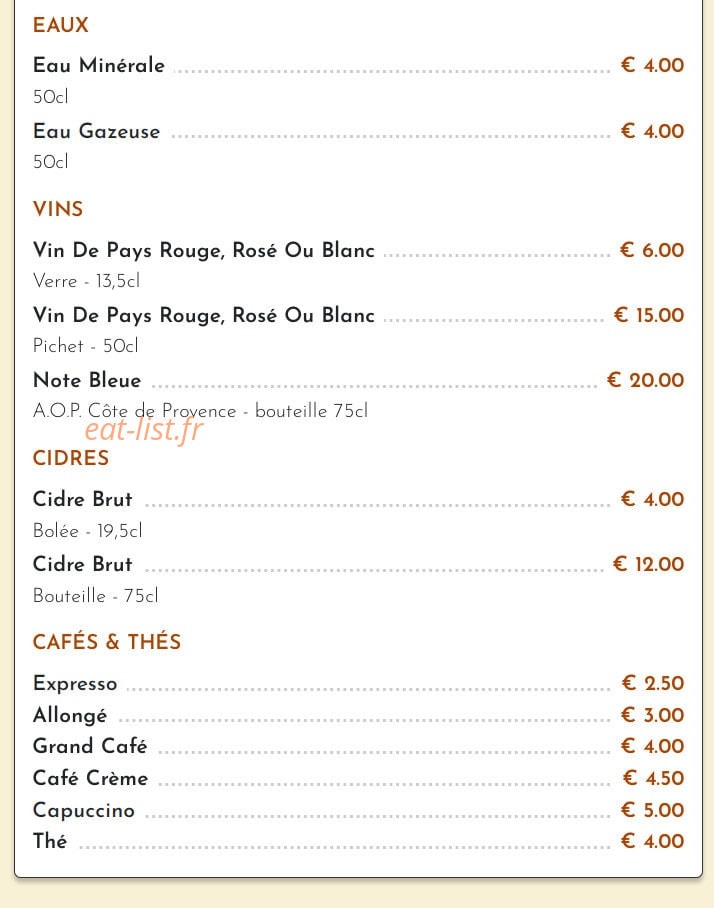 La Grignote — carte page 9