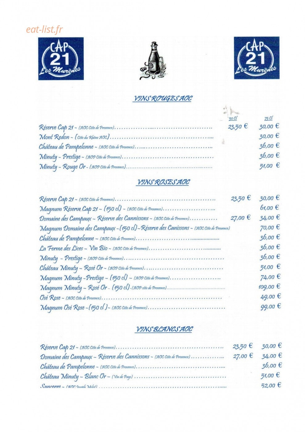 Les Murènes — carte page 4