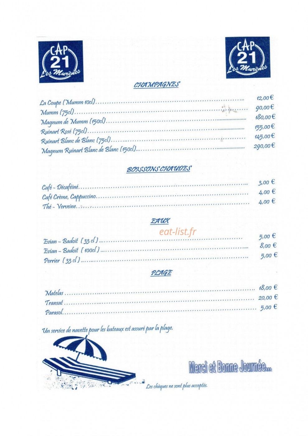 Les Murènes — carte page 3