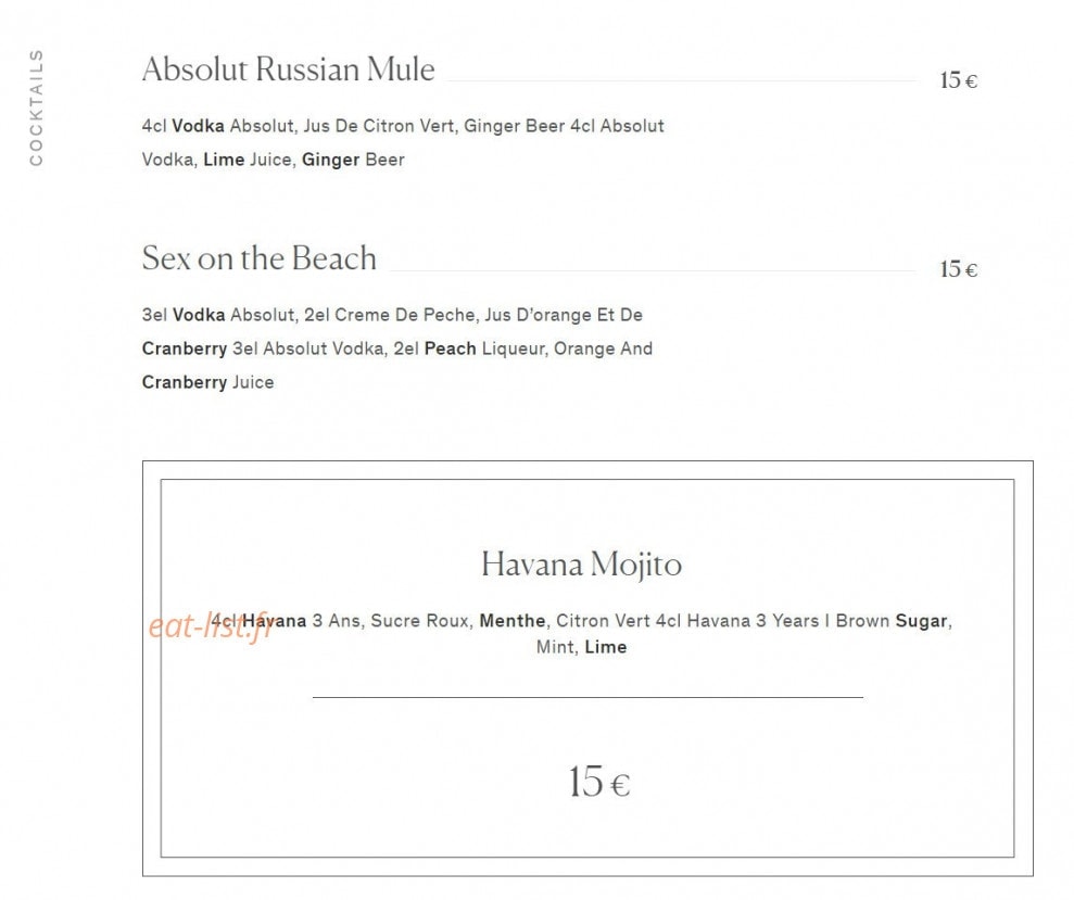 Nikki Beach — carte page 2