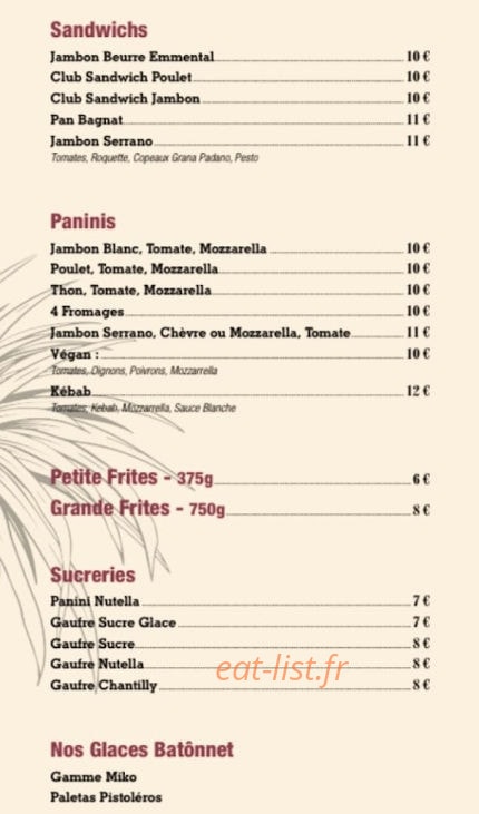 Tamaris Beach — carte page 3