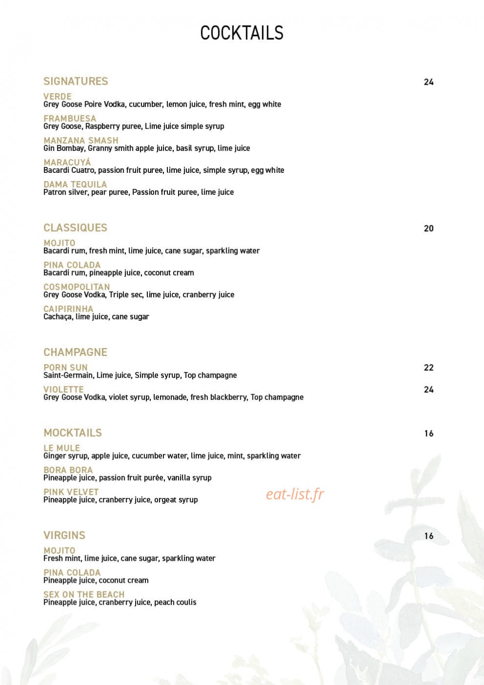 Verde Beach — carte page 10