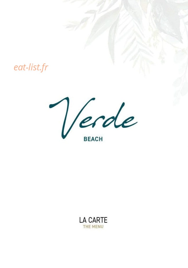 Verde Beach — carte page 1