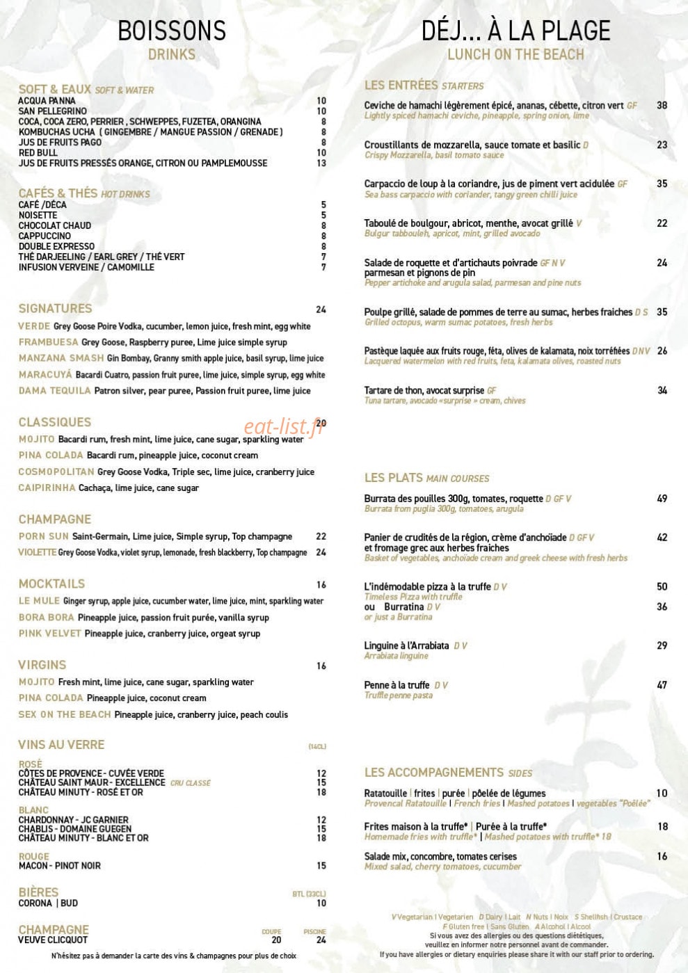 Verde Beach — carte page 14