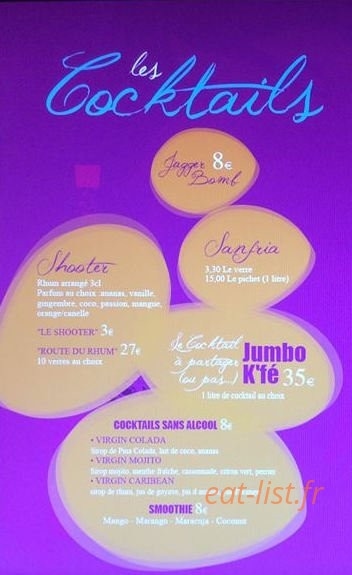 Bungalow Kafé — carte page 4