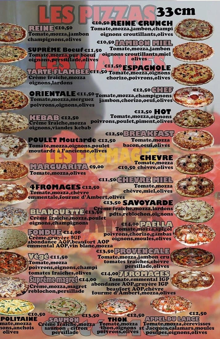 Lucky Pizza — carte page 2