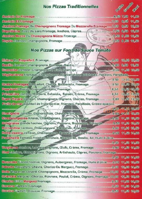 Bella Pizza Chez Kristy — carte page 2