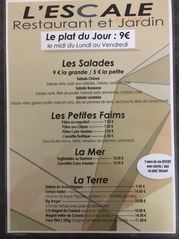 L'escale — carte page 1